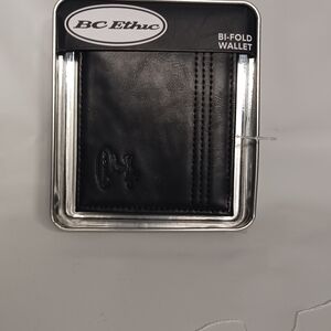 BC Ethic Black Bi-Fold Wallet